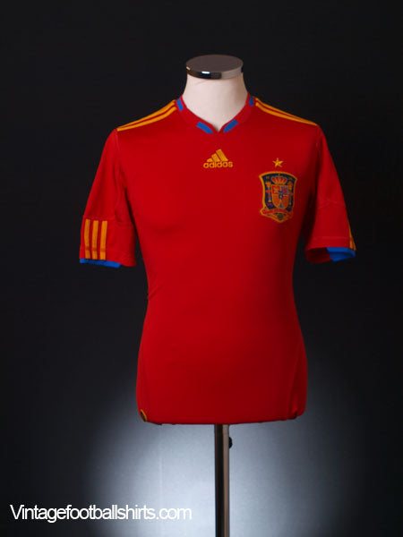 2009-10 Spain Home Shirt S Football Shirt
