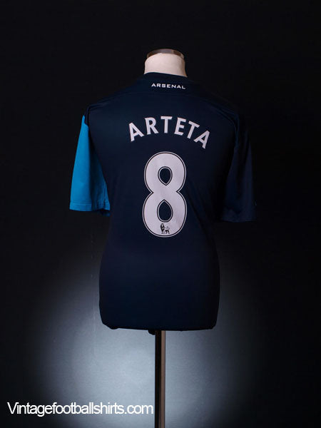 2011-12 Arsenal '125th Anniversary' Away Shirt Arteta #8 XL Football Shirt
