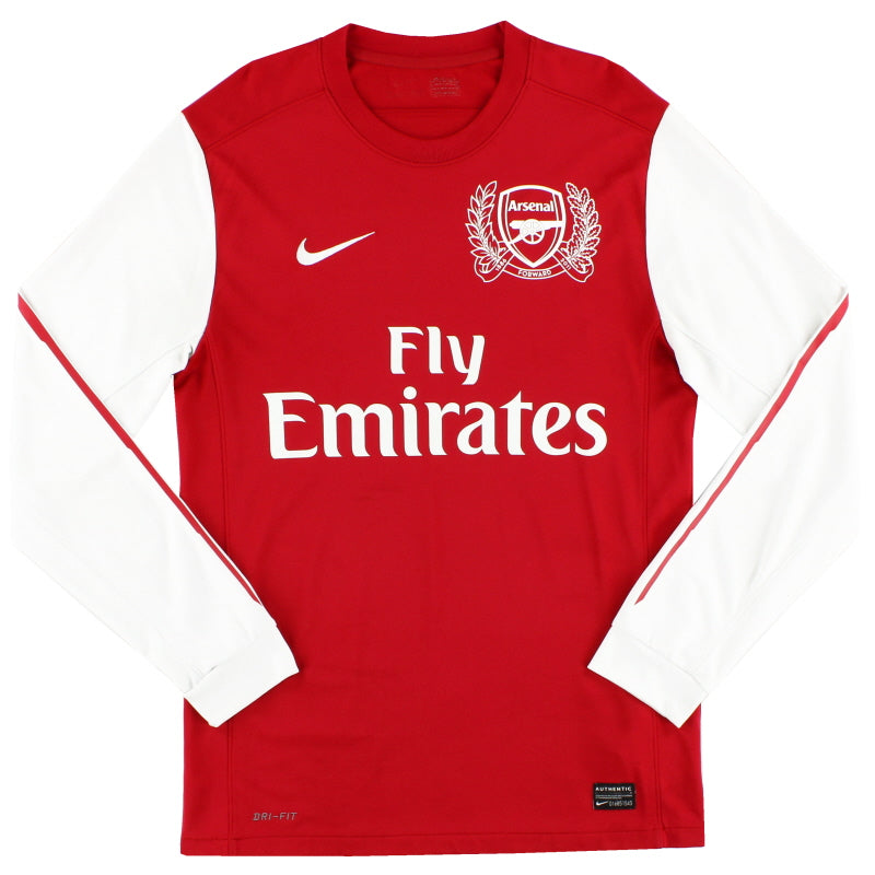 2011-12 Arsenal '125th Anniversary' Home Shirt L/S S Football Shirt