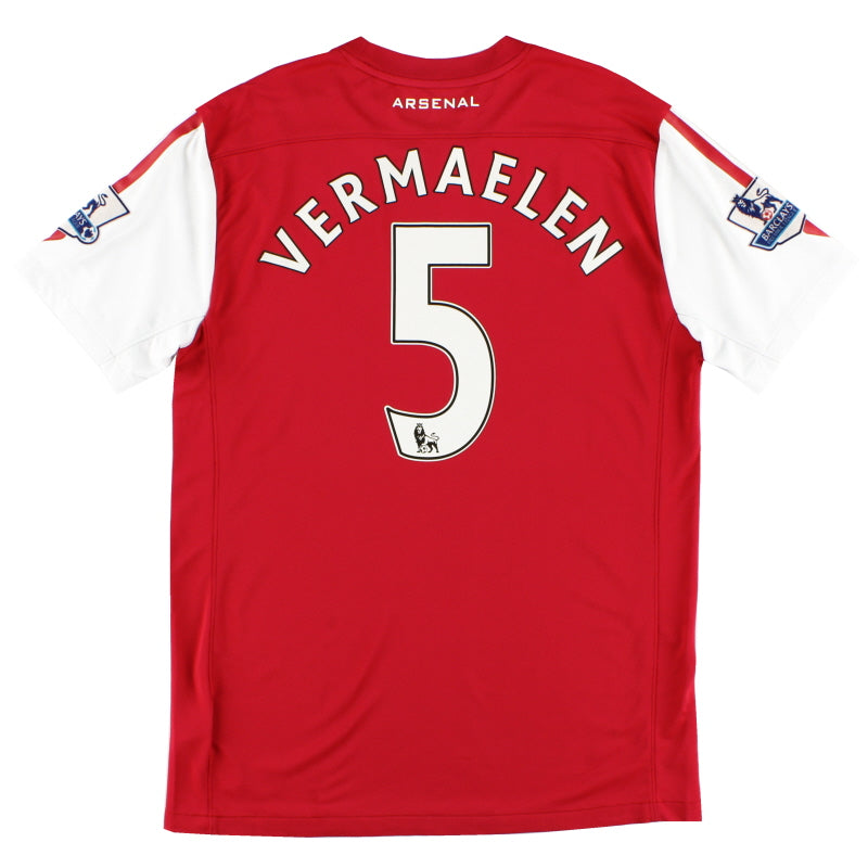 2011-12 Arsenal Home Shirt Vermaelen #5 M Football Shirt