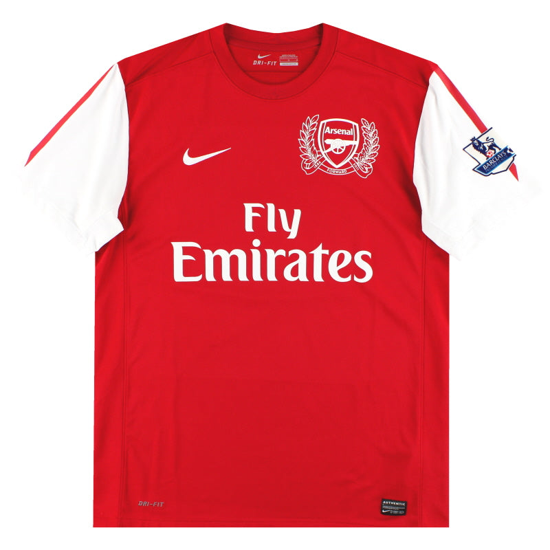 2011-12 Arsenal Nike '125th Anniversary' Home Shirt L Football Shirt