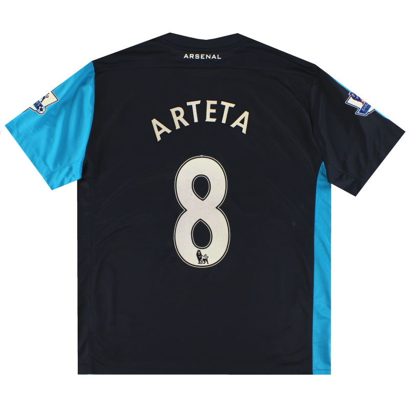 2011-12 Arsenal Nike '125th Anniversary' Away Shirt Arteta #8 XL Football Shirt