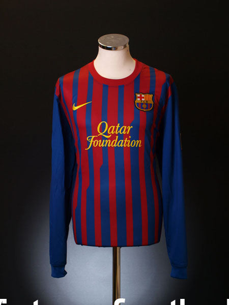 2011-12 Barcelona Home Shirt *Mint* L/S L Football Shirt