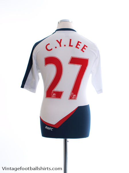 2011-12 Bolton Home Shirt C. Y. Lee #27 M Football Shirt