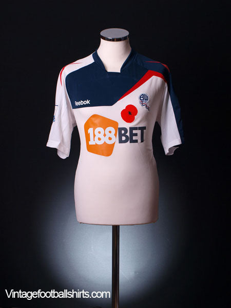 2011-12 Bolton Poppy Match Issue Home Shirt *As new* L Football Shirt