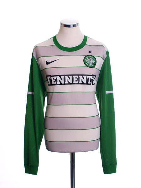 2011-12 Celtic Away Shirt L/S L Football Shirt