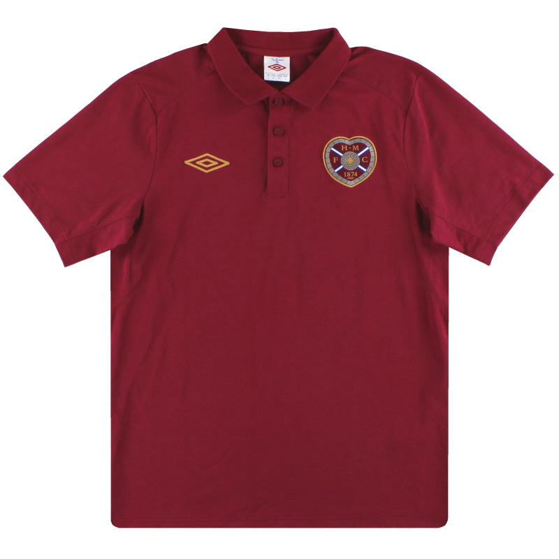 2011-12 Hearts Umbro Polo Shirt L Polo Shirt