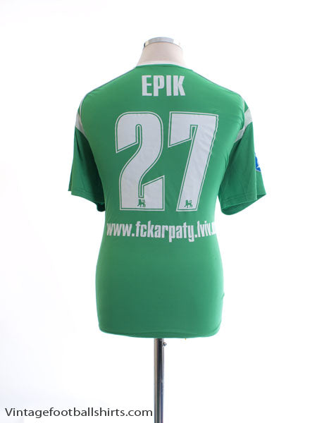 2011-12 Karpaty Lviv Match Issue Away Shirt Ерік #27 M Football Shirt