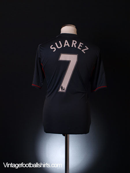 2011-12 Liverpool Away Shirt Suarez #7 M Football Shirt