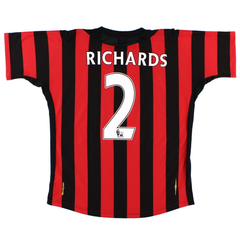 2011-12 Manchester City Away Shirt Richards #2 L Football Shirt