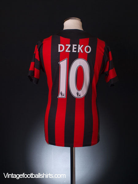 2011-12 Manchester City Away Shirt Dzeko #10 S Football Shirt