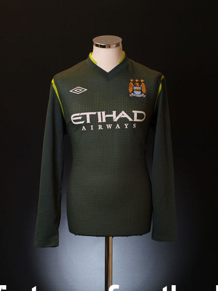 2011-12 Manchester City Goalkeeper Shirt *BNWT* L/S M Football Shirt