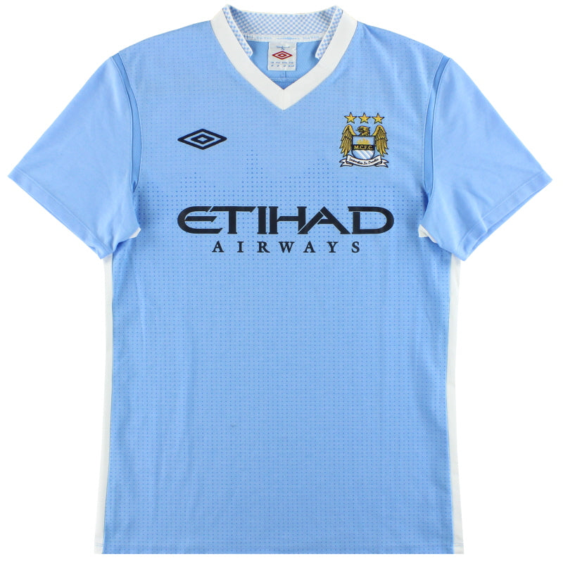 2011-12 Manchester City Umbro Home Shirt L Football Shirt