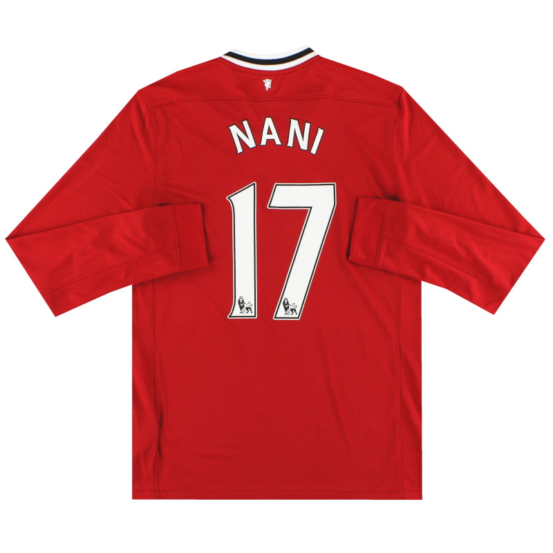 2011-12 Manchester United Nike Home Shirt Nani #17 L/S M Football Shirt
