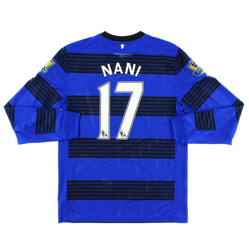 2011-12 Manchester United Away Shirt Nani #17 L/S M Football Shirt