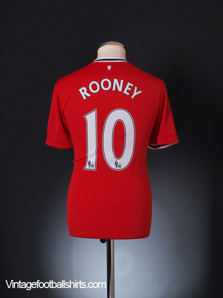 2011-12 Manchester United Home Shirt Rooney #10 M Football Shirt