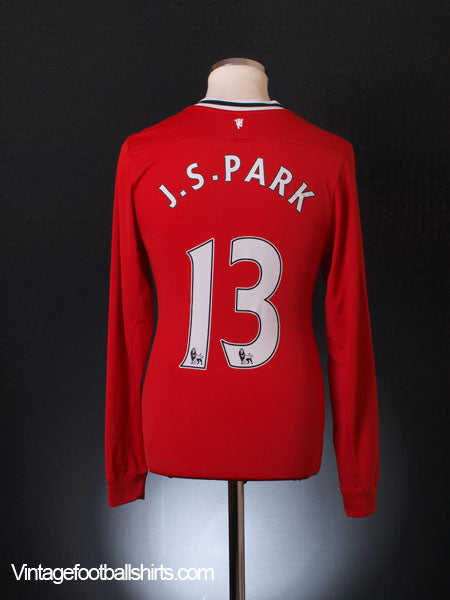2011-12 Manchester United Home Shirt J.S.Park #13 L/S M Football Shirt