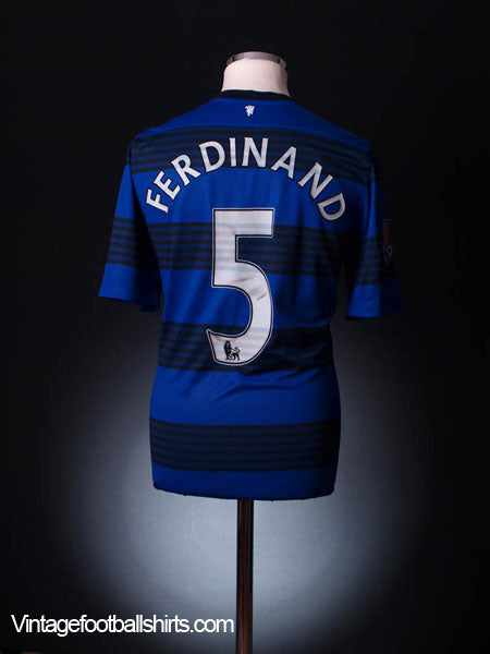 2011-12 Manchester United Match Worn Away Shirt Ferdinand #5 Football Shirt