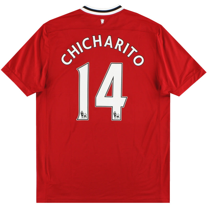 2011-12 Manchester United Nike Home Shirt Chicharito #14 M Football Shirt