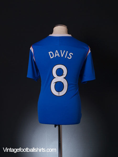 2011-12 Rangers Home Shirt Davis #8 L Football Shirt