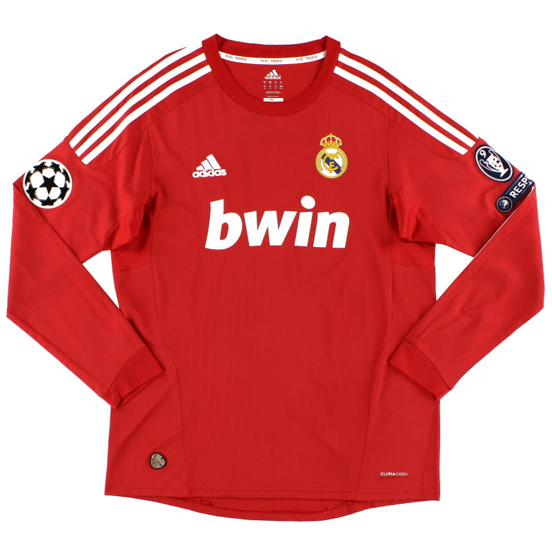 2011-12 Real Madrid Champions League Third Shirt L/S M Football Shirt