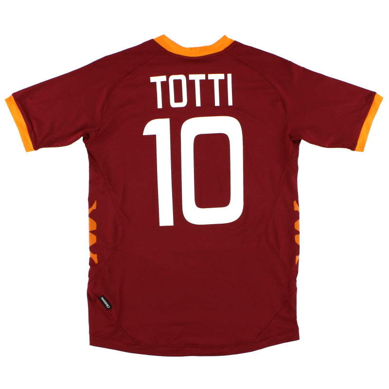 2011-12 Roma Home Shirt Totti #10 XL.Boys Football Shirt