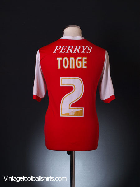 2011-12 Rotherham Home Shirt Tonge #2 M Football Shirt