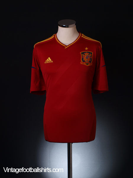 2011-12 Spain Home Shirt L Football Shirt