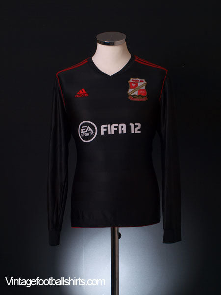 2011-12 Swindon Town Away Shirt L/S M Football Shirt