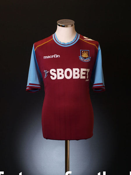 2011-12 West Ham Home Shirt L Football Shirt