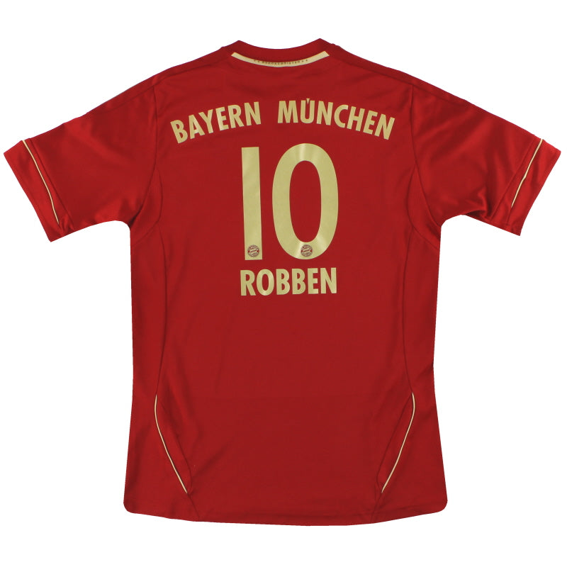 2011-13 Bayern Munich adidas Home Shirt Robben #10 *Mint* Y Football Shirt