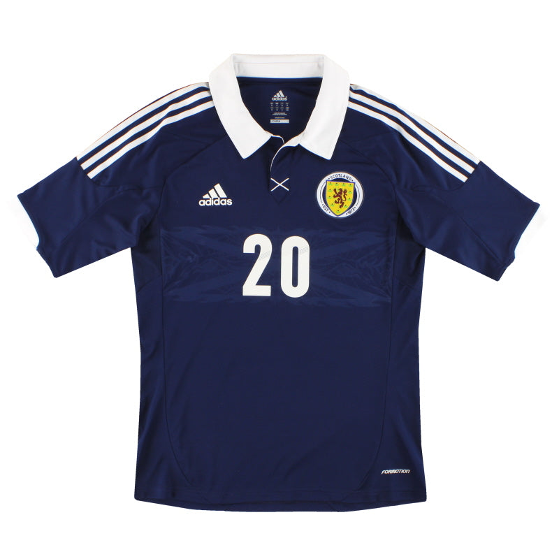 2011-13 Scotland adidas Player Issue Home Shirt #20 M Football Shirt
