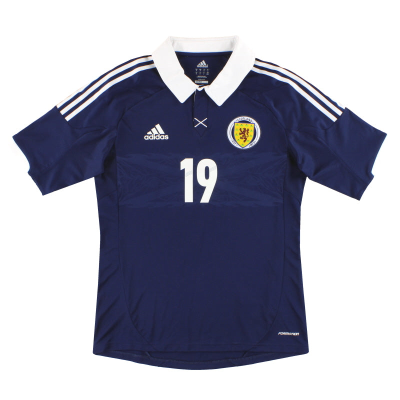 2011-13 Scotland adidas Player Issue Home Shirt #19 M Football Shirt