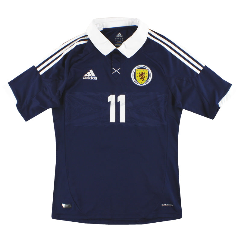 2011-13 Scotland adidas Player Issue Home Shirt #11 M Football Shirt