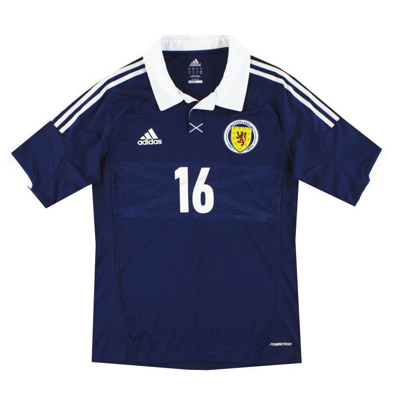 2011-13 Scotland adidas Player Issue Home Shirt #16 M Football Shirt