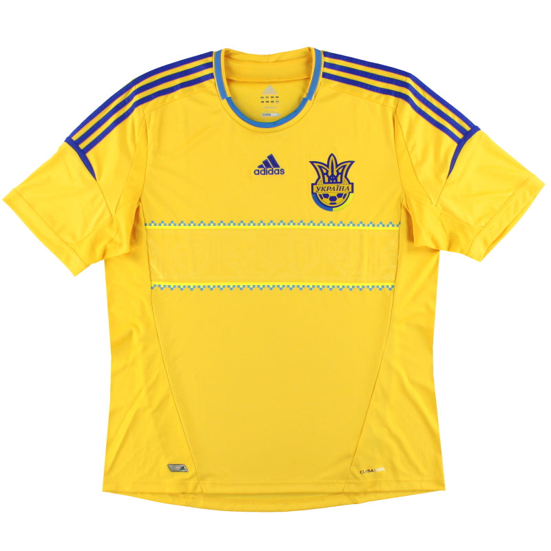 2011-13 Ukraine adidas Home Shirt M Football Shirt