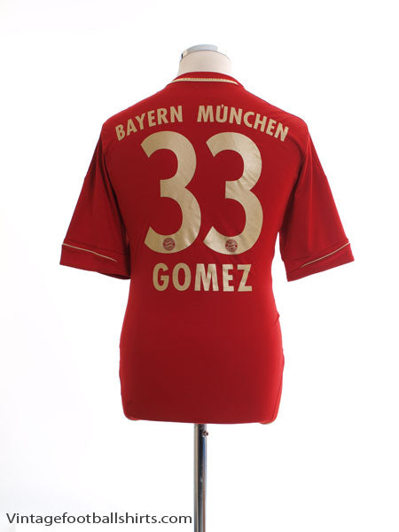 2012-13 Bayern Munich Home Shirt Gomez #33 L Football Shirt