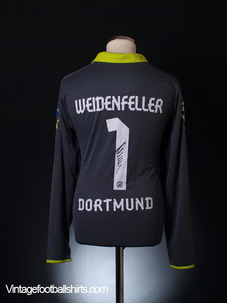 2012-13 Borussia Dortmund Match Issue GK Shirt Weidenfeller #1 XL Goalkeeper Shirt