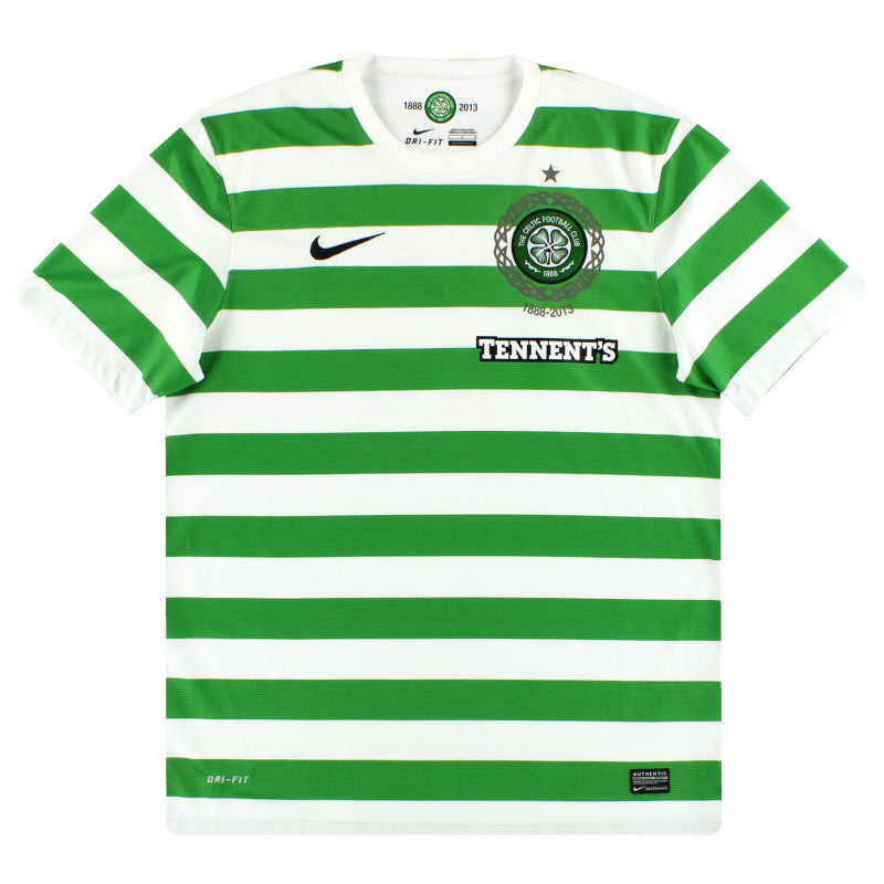 2012-13 Celtic Nike '125th Anniversary' Home Shirt L Football Shirt