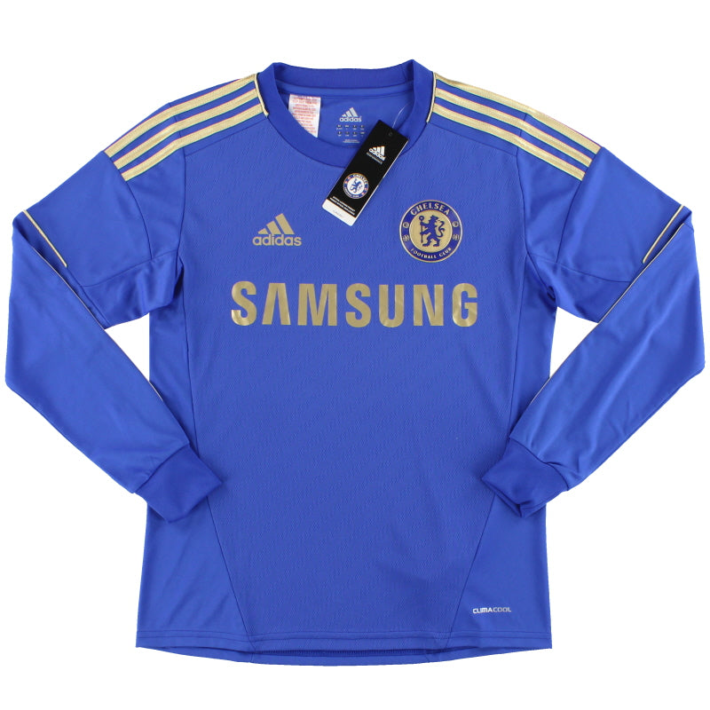 2012-13 Chelsea adidas Home Shirt L/S *w/tags* XL.Boys Football Shirt