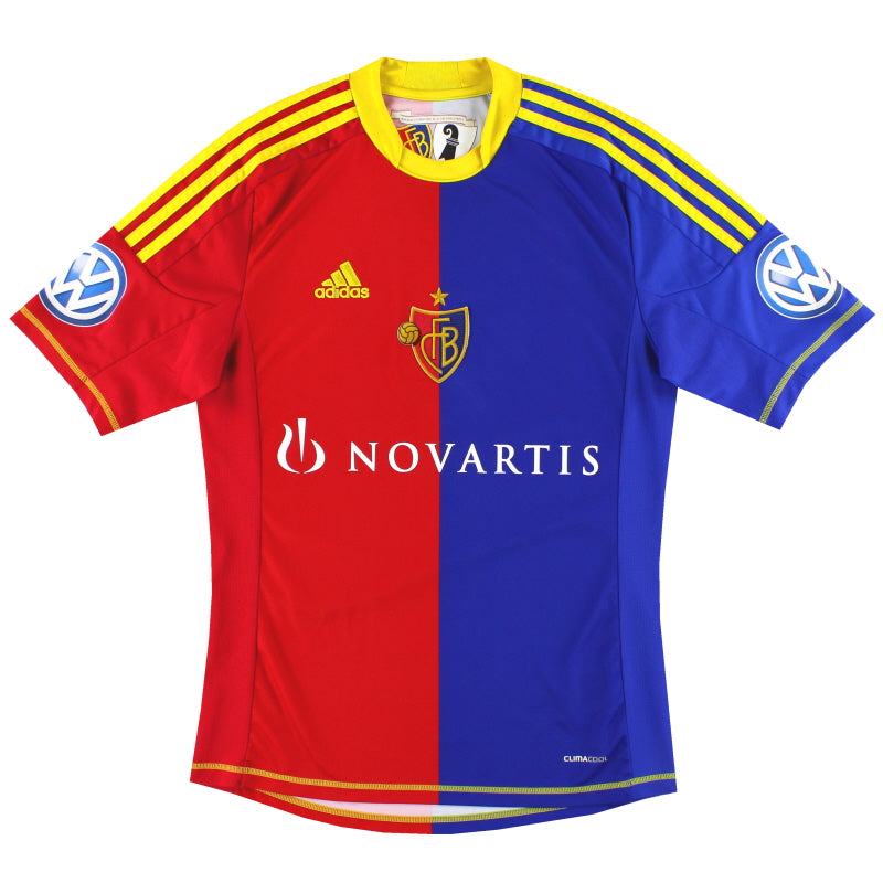 2012-13 FC Basel adidas Home Shirt S Football Shirt