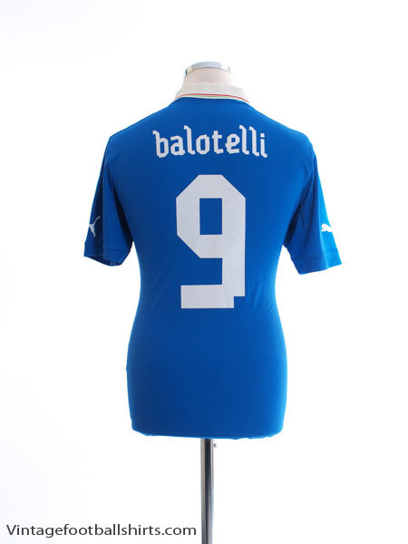 2012-13 Italy Home Shirt Balotelli #9 M Football Shirt