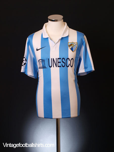 2012-13 Malaga Champions League Home Shirt XXL Football Shirt
