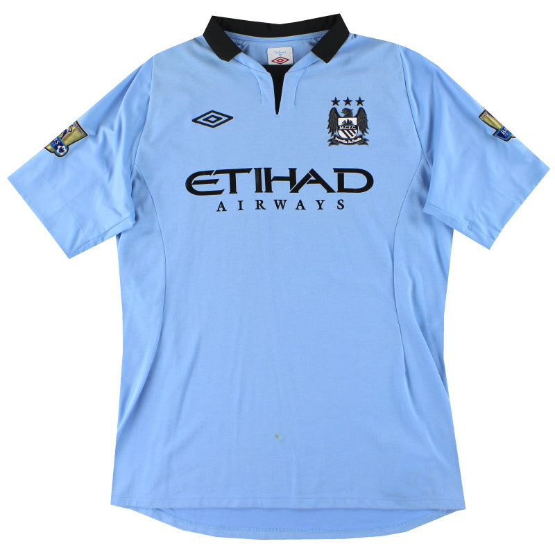 2012-13 Manchester City Umbro Home Shirt L Football Shirt