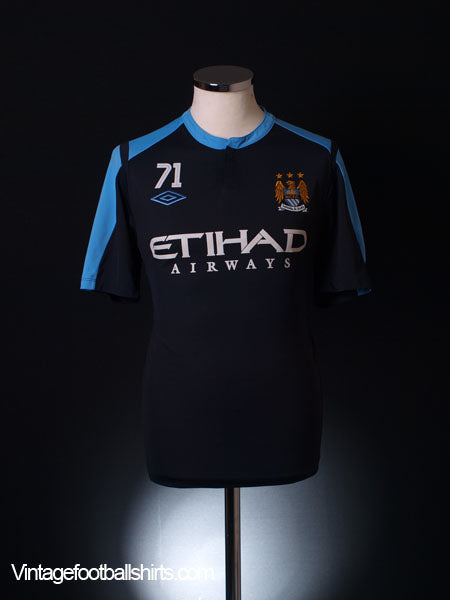 2012-13 Manchester City Worn Training Shirt L Training Shirt