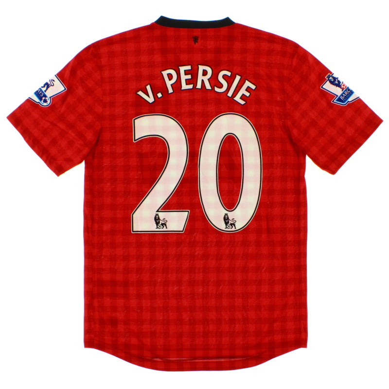 2012-13 Manchester United Nike Home Shirt v.Persie #20 L Football Shirt