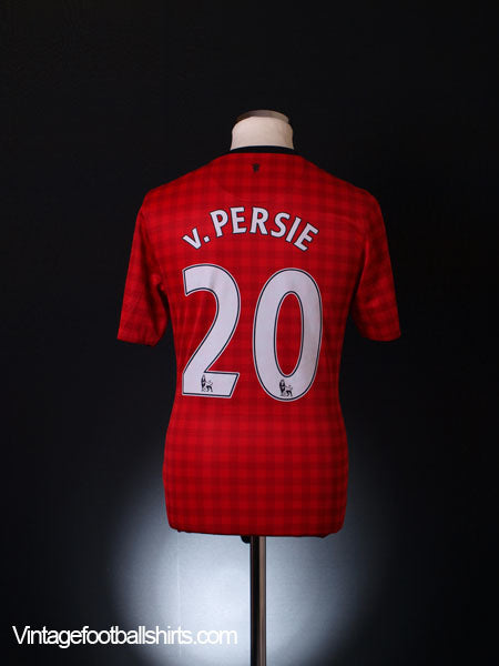 2012-13 Manchester United Home Shirt v.Persie #20 S Football Shirt