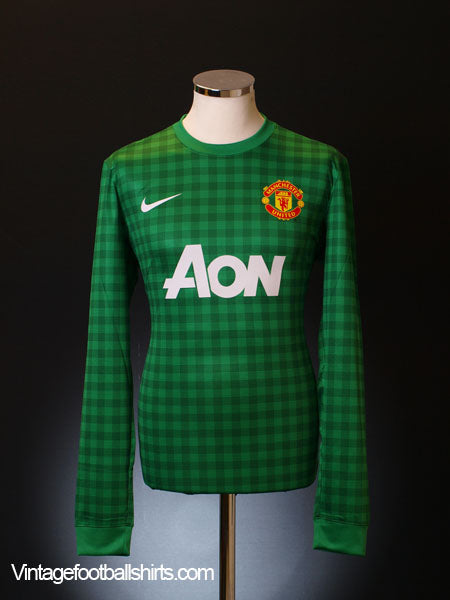 2012-13 Manchester United European Player Issue GK Shirt *BNWT* L Goalkeeper Shirt