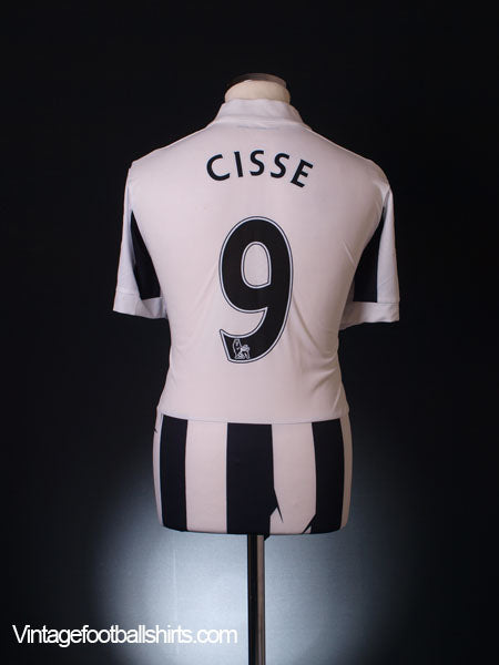 2012-13 Newcastle Home Shirt Cisse #9 L Football Shirt
