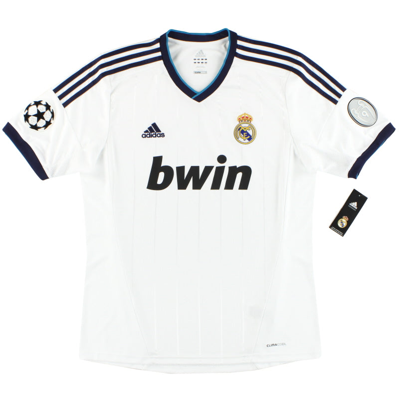 2012-13 Real Madrid adidas Champions League Home Shirt *BNIB* Football Shirt